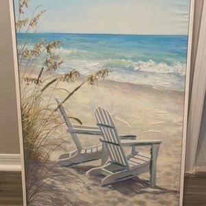 Beach canvas painting